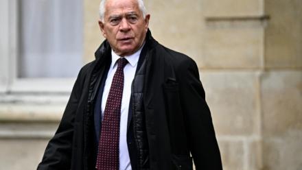François Patriat, président du groupe macroniste au Sénat, à Matignon le 26 novembre 2024