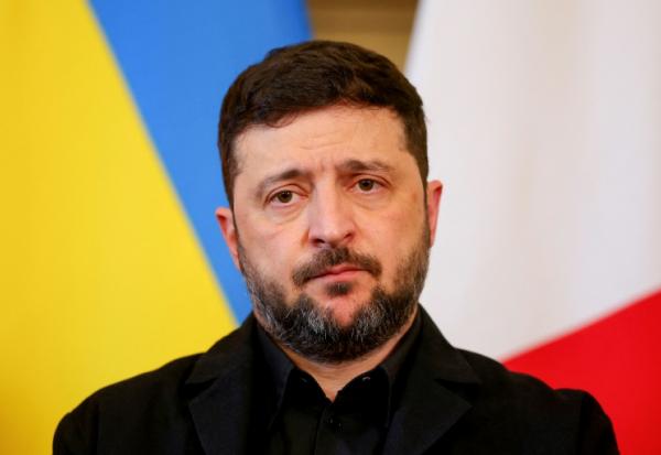 Volodymyr Zelensky à Londres le 8 décembre 2025