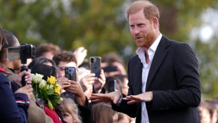 Le prince Harry en visite à Nottingham, le 15 octobre 2026 dans le centre de l'Angleterre