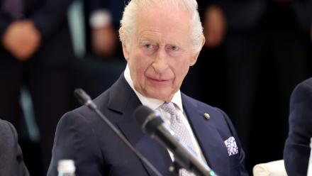 Le roi Charles III le 7 avril 2025, à Rome en Italie