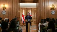Le Premier ministre britannique Keir Starmer s'exprime lors d'une conférence de presse à Londres le 15 juin 2026