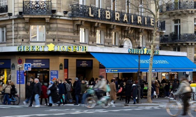 Une librairie Gibert dans le quartier latin, à Paris, le 1er février 2025