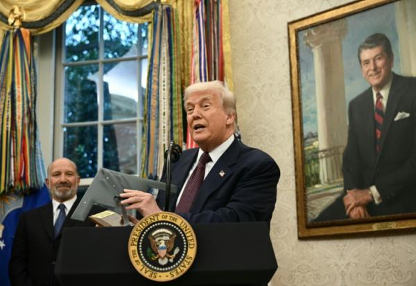 Le président américain Donald Trump à la Maison Blanche le 6 août 2025