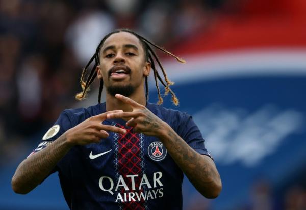 Bradley Barcola, auteur d'un doublé pour le PSG face à Lens, le 14 septembre 2025 au Parc des Princes