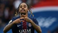 Bradley Barcola, auteur d'un doublé pour le PSG face à Lens, le 14 septembre 2025 au Parc des Princes