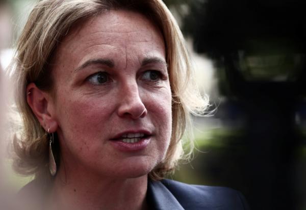 La secrétaire générale de la CFDT Marylise Léon à Boissy-la-Riviere, dans l'Essonne, le 26 août 2025