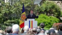 Le président français et coprince d'Andorre Emmanuel Macron le 28 avril 2026 à Andorre-la-Vieille