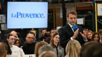 Emmanuel Macron rencontre des lecteurs de La Provence, à Marseille le 16 décembre 2025
