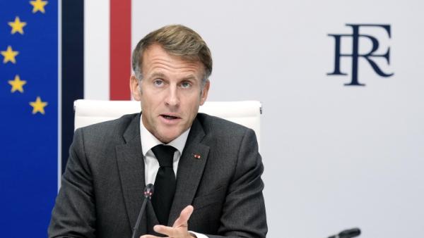 Emmanuel Macron à l'Elysée à Paris le 22 octobre 2026