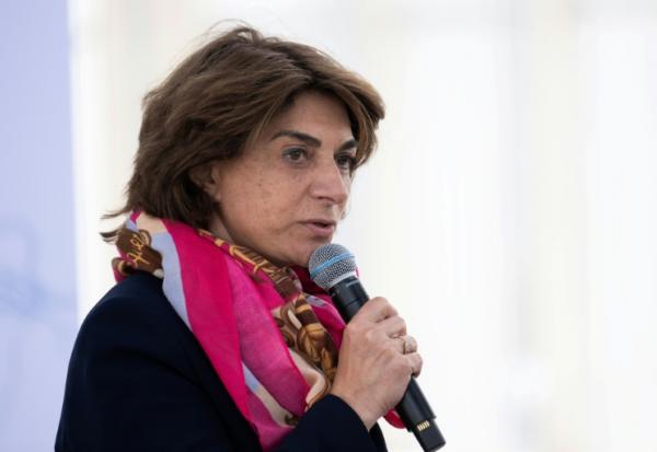 La présidente de la Métropole Aix-Marseille-Provence, Martine Vassal, à Marseille le 5 mai 2025
