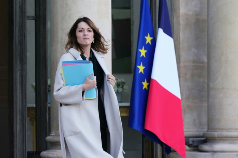 Maud Bregeon, porte-parole du gouvernement, à la sortie du Conseil des ministres, Paris, le 17 décembre 2025