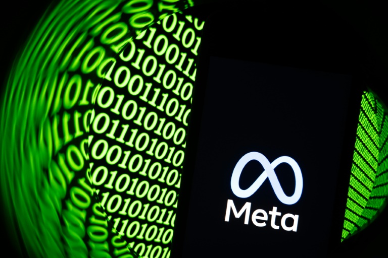 Photographie du logo Meta sur un smartphone à Mulhouse dans l'est de la France, le 11 février 2026