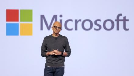 Le patron de Microsoft Satya Nadella, à Seattle le 19 mai 2025