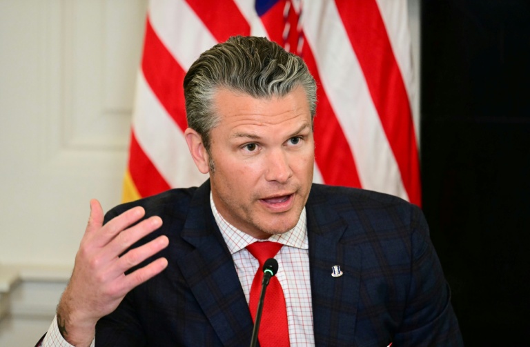 Le secrétaire américain à la Défense, Pete Hegseth, à la Maison Blanche, le 23 octobre 2025 à Washington