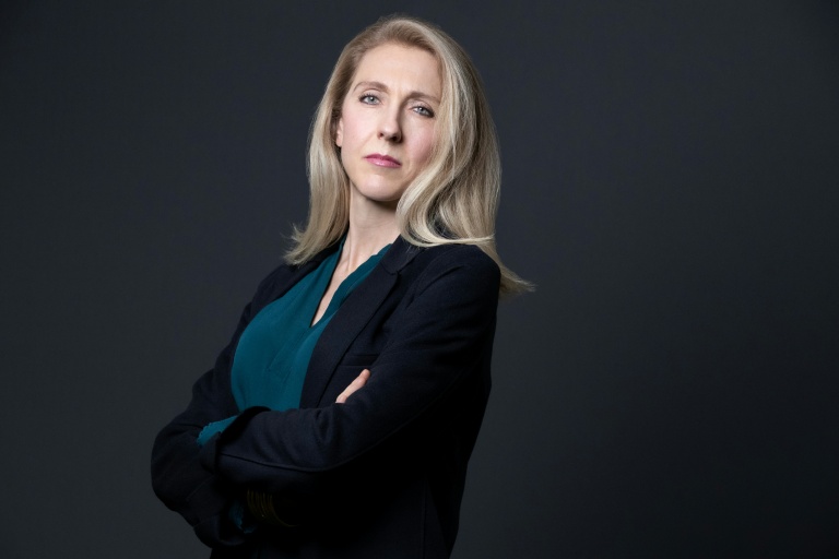 La présidente de Radio France, Sibyle Veil, pose lors d'une séance photo à Paris, le 19 janvier 2022