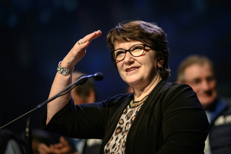 Christiane Lambert, présidente de la Fédération des entreprises françaises de charcuterie traiteur (Fict), à Angers dans le Maine-et-Loire, le 30 mars 2023