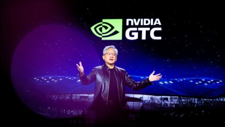 Le patron de Nvidia Jensen Huang, lors de la la conférence annuelle des développeurs GTC à San José en Californie, le 17 mars 2026