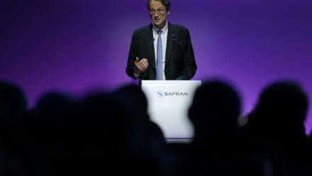 Le directeur général de Safran Olivier Andriès à Massy, près de Paris, le 23 mai 2024