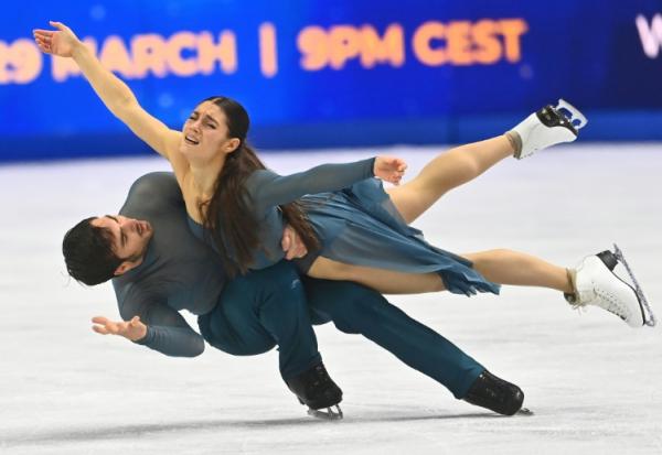 Laurence Fournier Beaudry et Guillaume Cizeron à Prague le 28 mars 2026