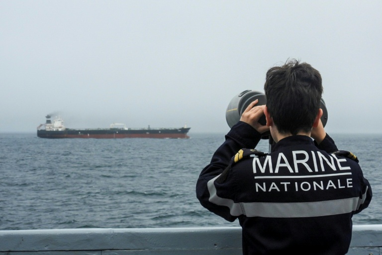 Le Tagor, arraisonné par la France le 31 mai - photo fournie par la Marine nationale le 1er juin 2026