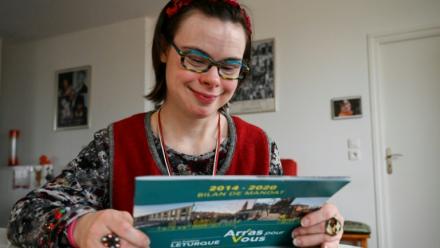 Éléonore Laloux chez elle à Arras dans le Pas-de-Calais, le13 février 2020