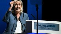 Marine Le Pen à Narbonne, dans l'Aude, le 1er mai 2025