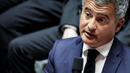 Le ministre de la Justice Gérald Darmanin, à Paris, le 28 avril 2026