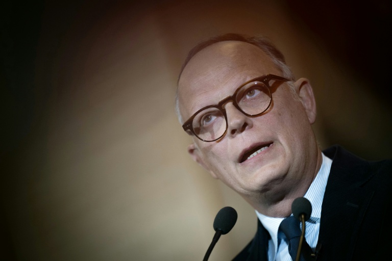 L'ancien Premier ministre Édouard Philippe après sa réélection à la mairie du Havre, le 22 mars 2026 au Havre 