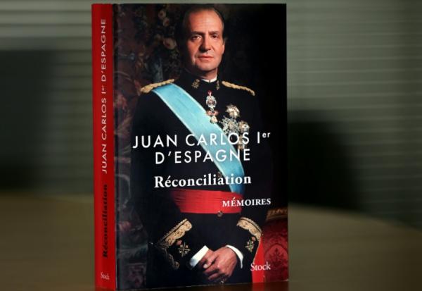 L'édition française du livre de mémoires "Juan Carlos Ier d'Espagne. Réconciliation", le 13 novembre 2025 à Madrid