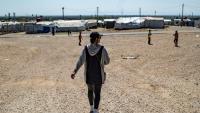 Emilie König dans le camp de détention Al-Roj au nord est de la Syrie le 28 mars 2021