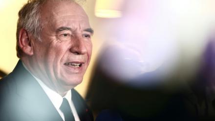Le Premier ministre François Bayrou le 31 juillet 2025 à Montreuil, en Seine-Saint-Denis