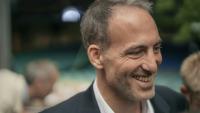 Le leader de Place publique Raphaël Glucksmann, le 27 septembre 2025, à Bram dans l'Aude