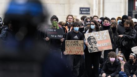 Manifestation de lycéens à Nancy, le 8 octobre 2026