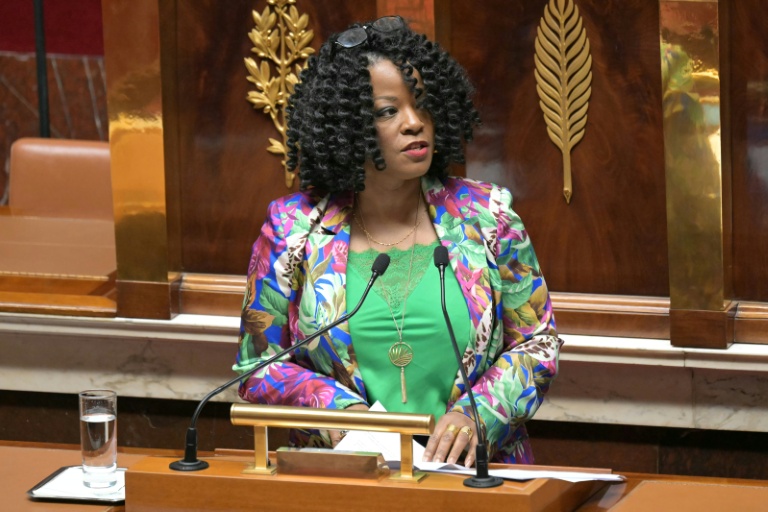 La députée PS de la Martinique Beatrice Bellay à l'Assemblée nationale, le 23 janvier 2025
