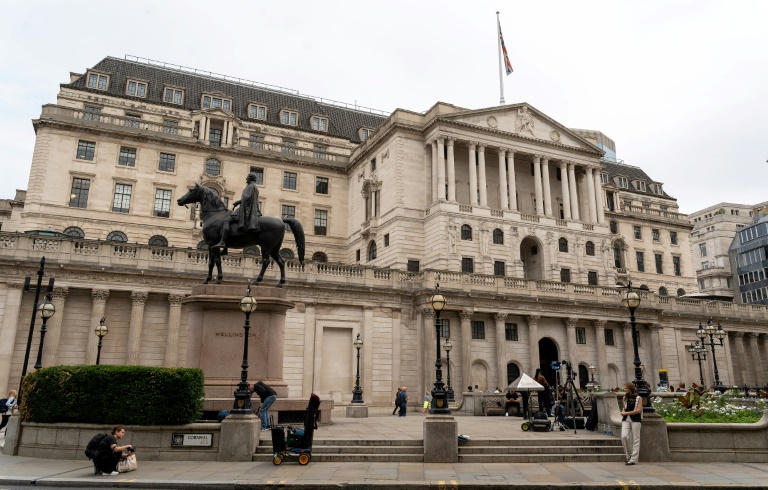 La Banque d'Angleterre, le 7 août 2025 à Londres