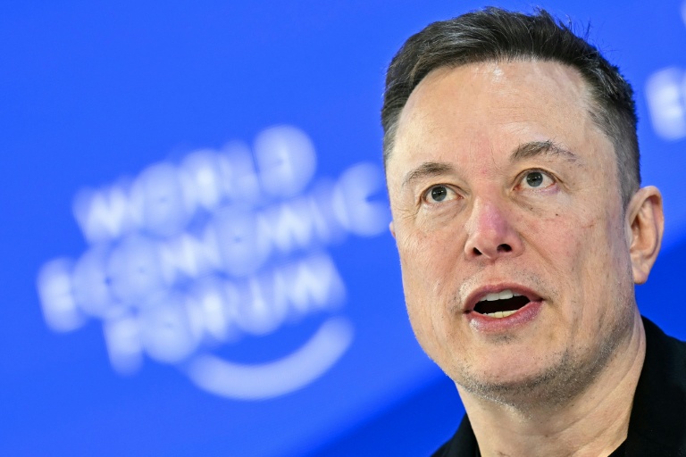 Elon Musk, à Davos le 22 janvier 2026