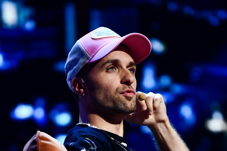 Le Youtubeur Lucas Hauchard, alias Squeezie, le 26 juin 2023 au Zénith, à Paris
