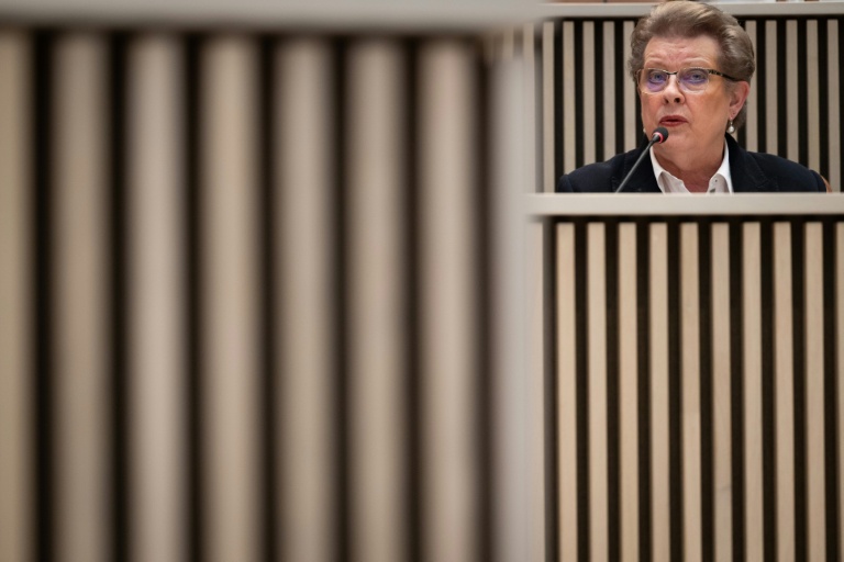 La maire socialiste de Strasbourg, Catherine Trautmann, lors de l'élection du président de l'Eurométropole de Strasbourg, le 10 avril 2026