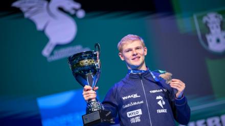 Le Français Félix Lebrun sacré champion d'Europe de tennis de table, le 18 octobre 2026 à Ljubljana