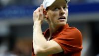 L'Italien Jannik Sinner durant la finale de l'US Open 2025 face à l'Espagnol Carlos Alcaraz le 7 septembre 2025