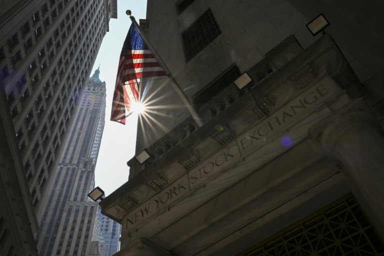 Vue extérieure de la Bourse de New York, le 4 août 2025
