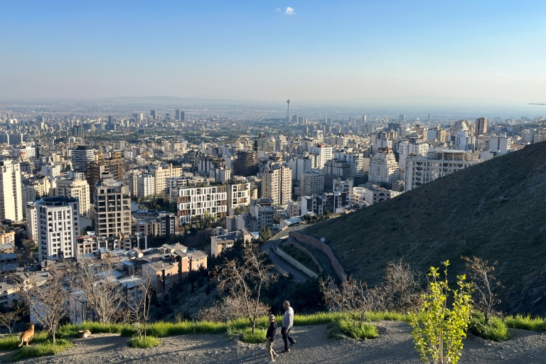 La ville de Téhéran vue depuis le parc Pardisan, le 22 avril 2026 en Iran
