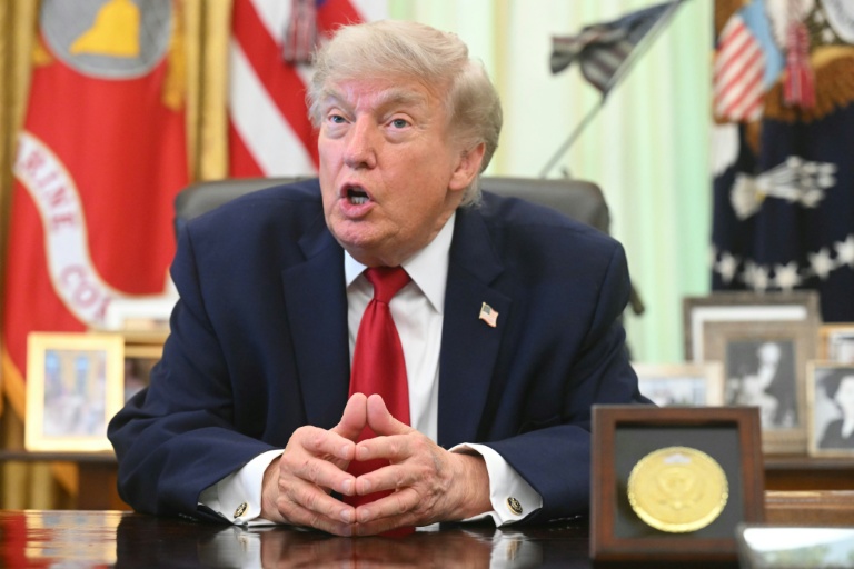 Le président américain Donald Trump dans le Bureau ovale de la Maison Blanche, le  29 juin 2026 à Washington
