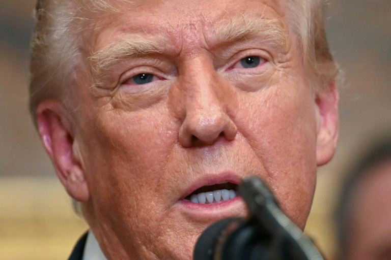 Le président américain Donald Trump à la Maison Blanche à Washington, DC, le 31 juillet 2025