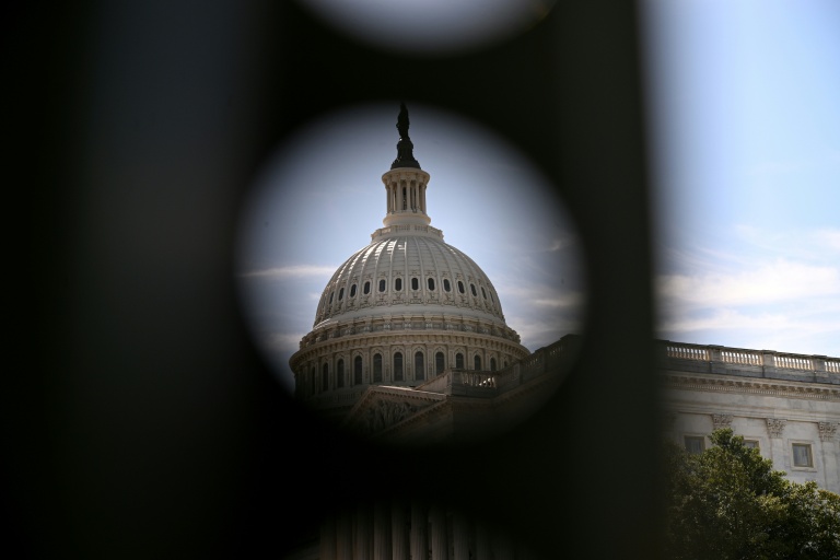 Le dôme du Capitole de Washington, siège du Congrès américain, le 3 octobre 2025