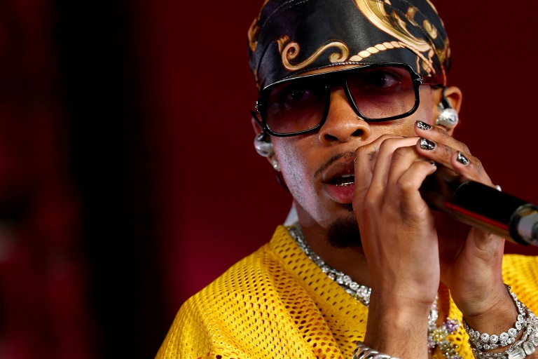 Le rappeur américain D4vd en concert au festival Coachella, en Californie, le 20 avril 2025