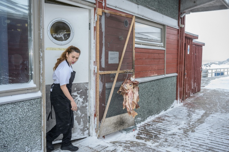Une employée thaïlandaise dans un restaurant à Ilulissat, au Groenland, le 18 mars 2026
