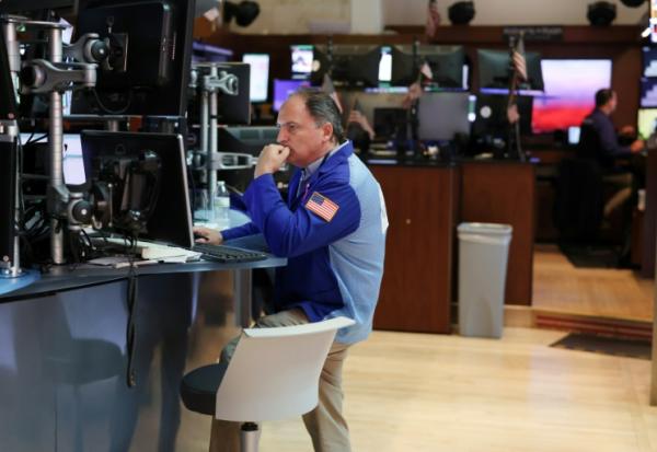Un opérateur à la Bourse de New York, le 15 août 2025