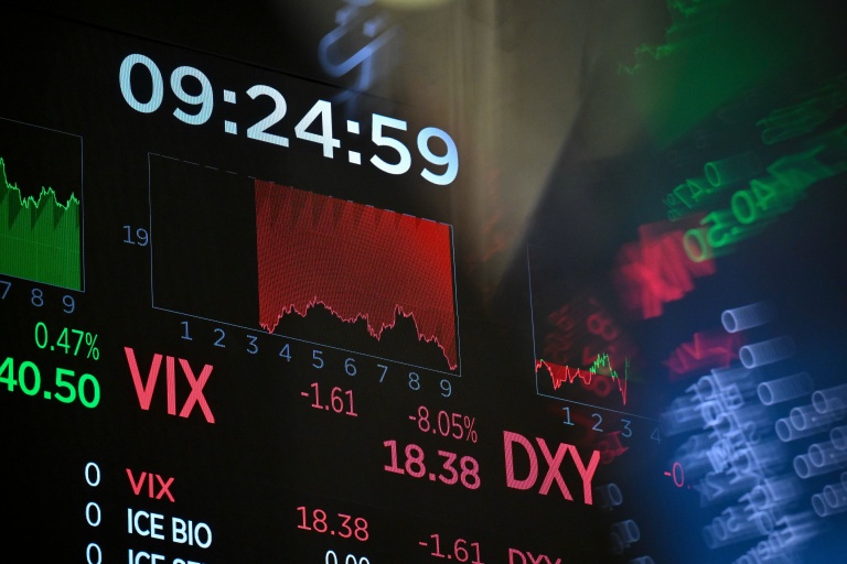 Un écran à la Bourse de New York, le 19 octobre 2026