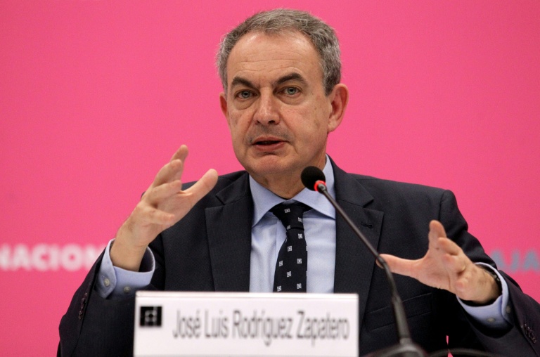 L'ancien Premier ministre espagnol Jose Luis Rodriguez Zapatero au Mexique en 2021